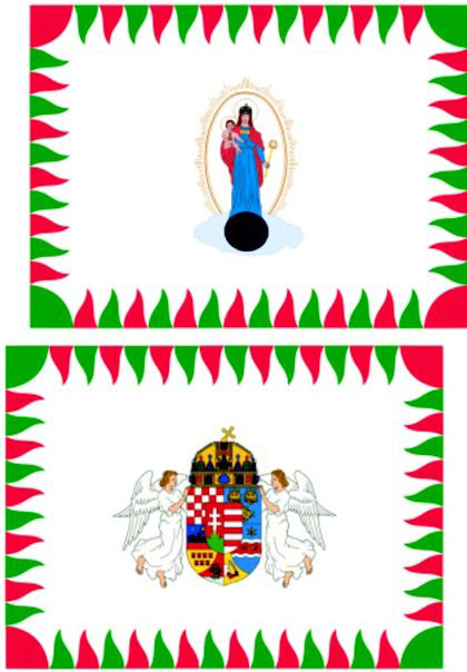 1938-ban rendszeresített (1938. mintájú) magyar királyi honvéd lovassági zászló